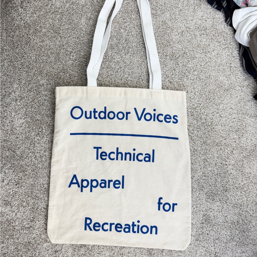 Outdoor Voices Doing Things Signature Tote Bag